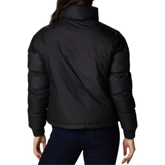 Columbia Women's Pike Lake Cropped Puffer winter Jacket - Black NWT - Picture 3 of 7